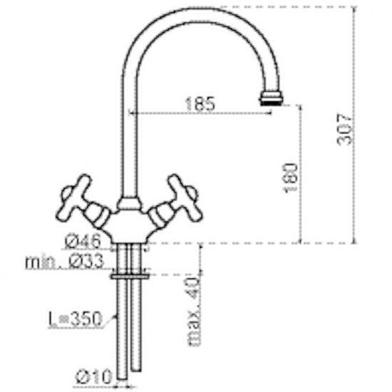 Lavanto Old Fashion 250351 chroom