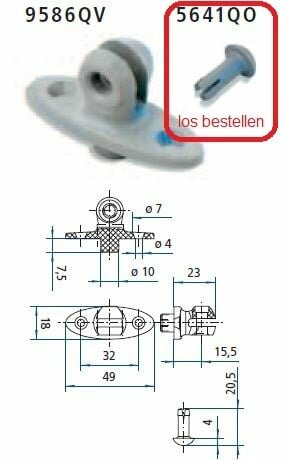 Stabilus 9586QV mounting