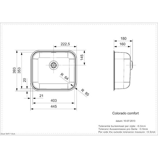 Reginox R24195 Colorado Comfort RVS