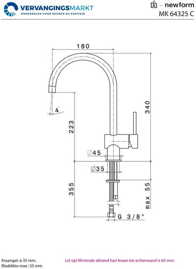 Newform XT 64325 chroom