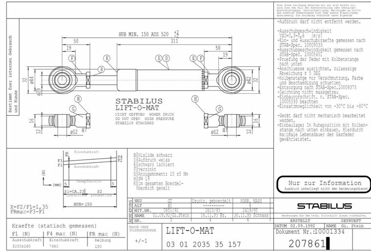 Stabilus 207861 5200N