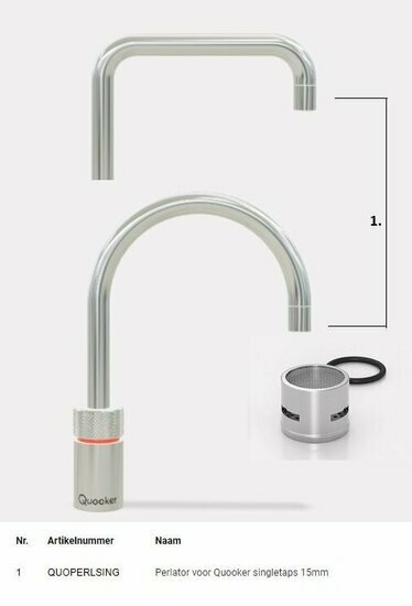 Quooker Nordic Singletaps onderdelen