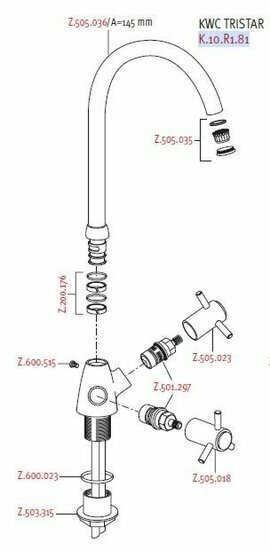 KWC Tristar K.10.R1.81 onderdelen