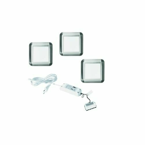 Elektra Quadro led set rvs-look