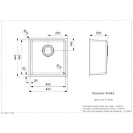 Reginox R32848 Houston 40x40 RVS