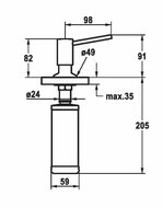 KWC zeepdispenser Basic Chroom ZP538409C